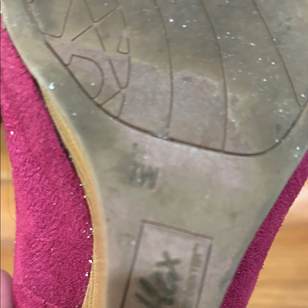 dexflex comfort Raspberry Peep-Toe Wedge Heels - Picture 8 of 8